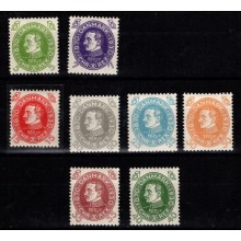 Danmark - 1930 - AFA 186-87 og AFA 190-95 - Chr. X. 60-års fødselsdag - Postfrisk.